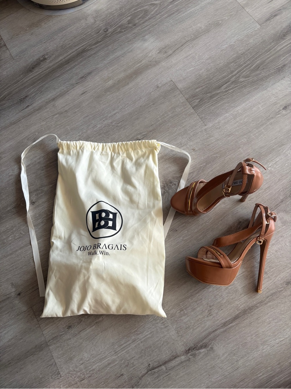 Tan Platform High-Heel - Jojo Bragais